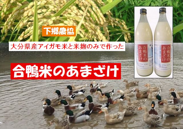 下郷農協 大分県産農薬不使用米使用 合鴨米の甘酒